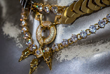 Raven Skull Necklace & AAA+ Cubic Zirconia Cubic Zirconia chain
