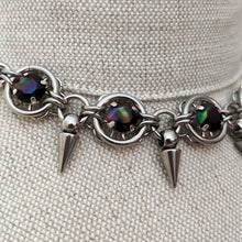 Mobius Spiked Crystal Necklace
