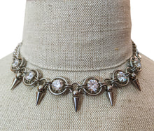 AAA+ Cubic Zirconia Spiked Necklace