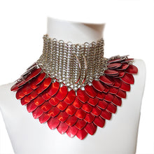 High Neck Chainmail Collar with Customisable Options