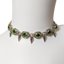 Mobius Spiked Crystal Necklace