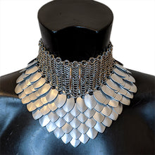 High Neck Chainmail Collar with Customisable Options