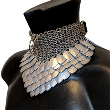 High Neck Chainmail Collar with Customisable Options