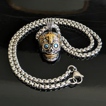 Sugar Skull Pendant With Crystal Eyes