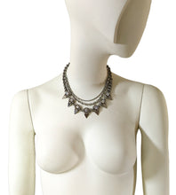 Mobius Spiked Crystal Necklace - Polished Triangles