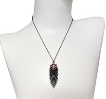 Fine Chainmail & Cubic Zirconia Pendant Necklace