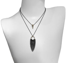 Fine Chainmail & Crow Skull Pendant Necklace