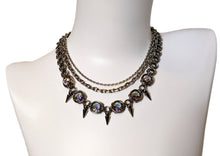 Mobius Spiked Crystal Necklace
