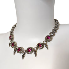 Mobius Spiked Crystal Necklace