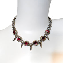 Mobius Spiked Crystal Necklace