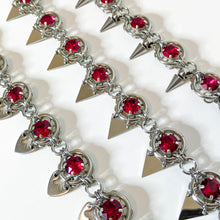 Mobius Spiked Crystal Necklace