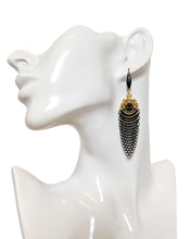 Fine Chainmail & Cubic Zirconia Earrings
