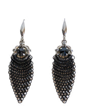 Fine Chainmail & Cubic Zirconia Earrings