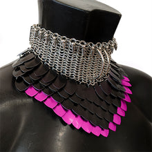 High Neck Chainmail Collar with Customisable Options