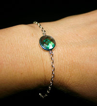 925 Sterling Silver Labradorite Chain Bracelet