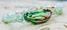 ABALONE SHELL & CRYSTAL BRACELET