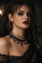 Mobius Punk Spiked Crystal Necklace