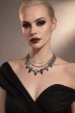 Mobius Spiked Crystal Necklace - Polished Triangles