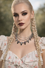 Mobius Spiked Crystal Necklace - Polished Triangles