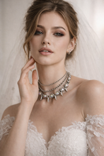 Mobius Punk Spiked Crystal Necklace