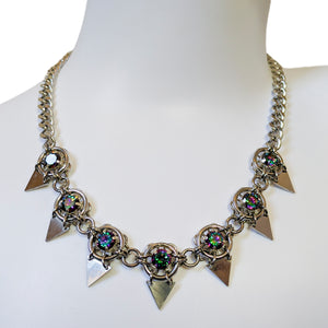AAA+ Cubic Zirconia Spiked Necklace