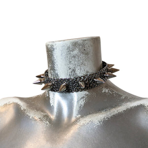 Spiked Stainless Steel Collar