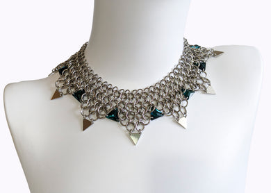 4-in-1 European Stainless Steel Chainmail Collar: Customizable  Options - Style #4