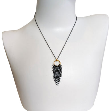 Fine Chainmail Pendant Necklace
