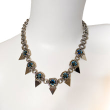 Mobius Spiked Crystal Necklace - Polished Triangles